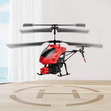 Kids RC Helicopter Toy with One-Key Takeoff, LED Lights, and Bullet Mode