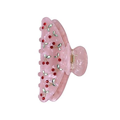 Emberly Acrylic Claw Clip With Red Stone Cherries