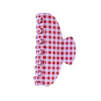 Emberly Gingham Acrylic Claw Clip