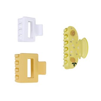 Emberly 3-Pack Acrylic Hair Clips