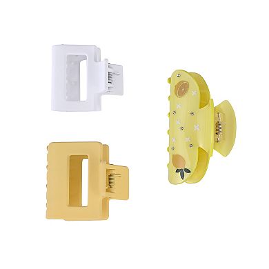 Emberly 3-Pack Acrylic Hair Clips