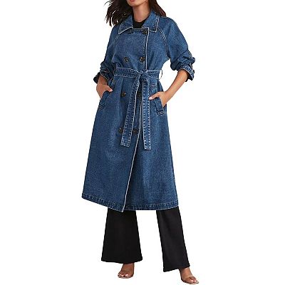 denim dress coat The beautiful denim dress from @toast - We love that it doubles as a trench  coat, too. Made of breathable cotton & hemp.  Styling - @teresathuy  Makeup & Photos