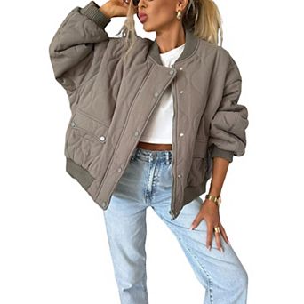 Women's Casual Quilted Jacket Warm Outerwear Aesthetic Down Elastic Coat Business Jacket In Trendy