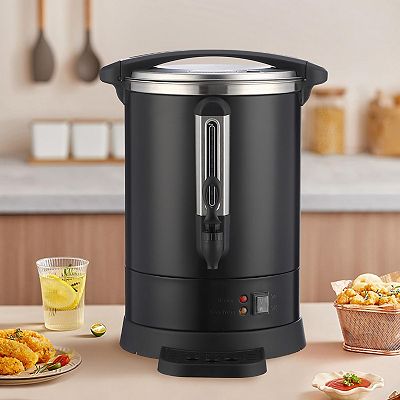 120 Cups Coffee Urn,18 L/4.8 gal Commercial Coffee Maker & Hot Water Urn,  Stainless Steel