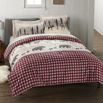 Cuddl Duds® Flannel Duvet Cover Set with Shams