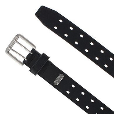 Smith's Workwear Men's Double Hole Work Belt with Roller Buckle