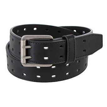 Smith's Workwear Men's Double Hole Work Belt with Roller Buckle