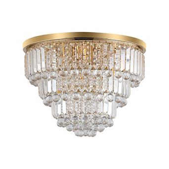 ELEMENT ACE Modern Luxury Crystal Ceiling Chandelier with Iron Frame