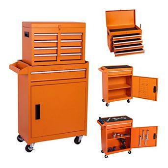 ELEMENT ACE 5-Drawer Rolling Tool Cabinet with Detachable Top Box & Locking Wheels