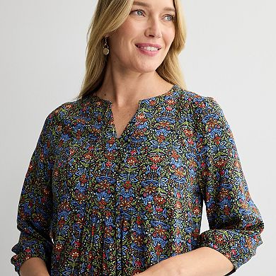 Women's Croft & Barrow® Tie-Front Blouse