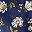 Navy Nice Flowers