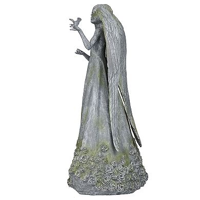 Roman Rose Angel with Dove Garden Statue Outdoor Decor