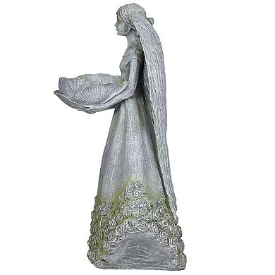 Roman Rose Angel Bird Feeder Outdoor Decor