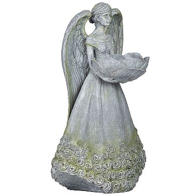 Roman Rose Angel Bird Feeder Outdoor Decor