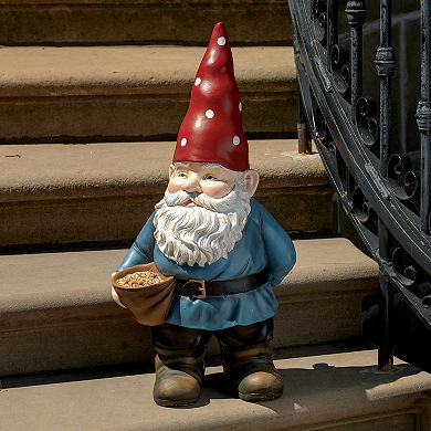 Roman Garden Gnome Birdfeeder Outdoor Decor