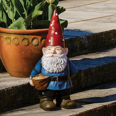 Roman Garden Gnome Birdfeeder Outdoor Decor
