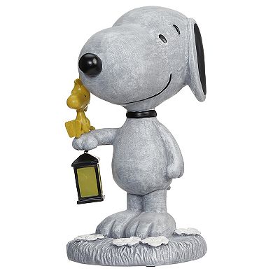 Roman LED Solar Snoopy 10.25-inch Garden Statue