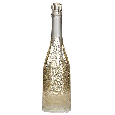 Roman 12-inch LED Swirl Cheers Champagne Bottle Table Decor