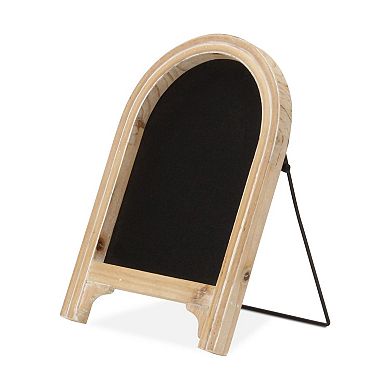 HomeRoots 12" Natural Wood Tabletop Easel Chalk Board