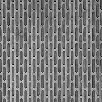 HomeRoots 36" X 59" Black Rubber Outdoor Door Mat