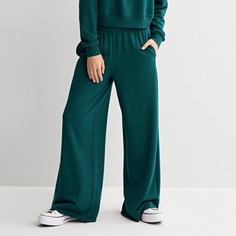 Juniors' SO® Bouncy Fleece Wide Leg Pants