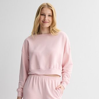 Juniors' SO® Bouncy Fleece Scoop Neck Top