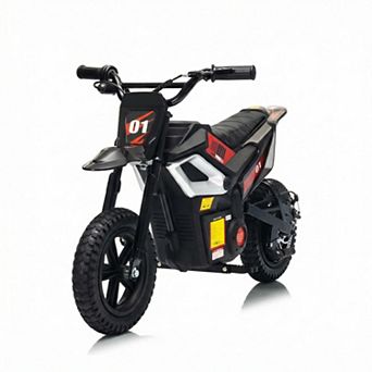 ANIXOL 24V Kids Electric Dirt Bike, 350W Motor, Rear Suspension, Hydraulic Brakes