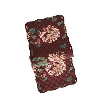Mingle & Co. Quilted Floral Reversible Table Runner