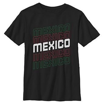 Boys 6-20 México Stacked Text Graphic Tee