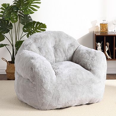 ANIXOL Compact Bean Bag Chair with Backrest and Armrests