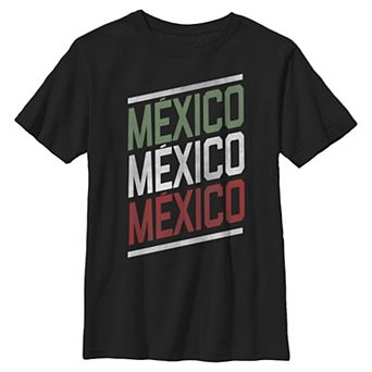 Boys 6-20 México Slanted Text Graphic Tee