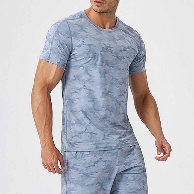 Men's Short Sleeve T-Shirt Breathable Running Training Top