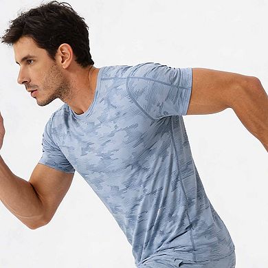 Men's Short Sleeve T-Shirt Breathable Running Training Top