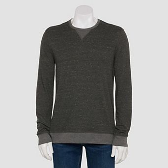Men's Sonoma Goods For Life® Adaptive Long Sleeve Double Knit Crewneck Top