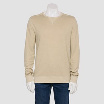 Men's Sonoma Goods For Life® Adaptive Long Sleeve Double Knit Crewneck Top