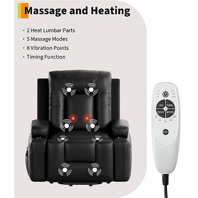 ANIXOL Power Lift Recliner Chair with Heat and Massage