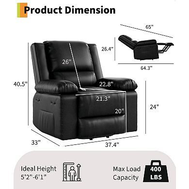 ANIXOL Power Lift Recliner Chair with Heat and Massage