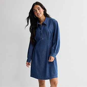 Petite Sonoma Goods For Life® Collared Shirt Dress