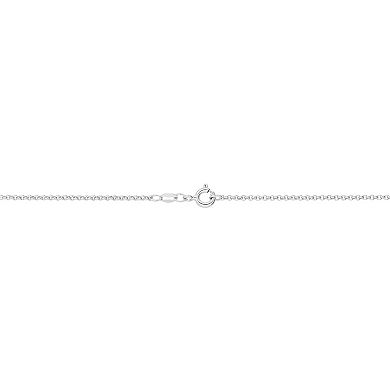 Sterling Silver Diamond Accent Bar Necklace