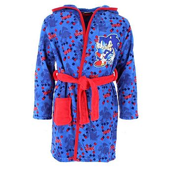 Textiel Trade Boy's Sonic the Hedgehog Hooded Bath Robe