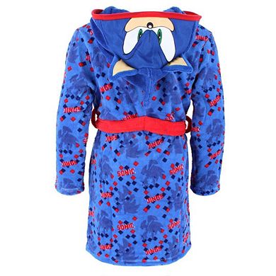 Textiel Trade Boy's Sonic the Hedgehog Hooded Bath Robe