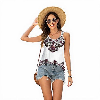 Women's Loose Fit V-Neck Blouse