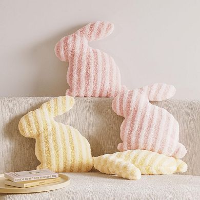 13x15.75"Easter Bunny Plush Pillow Sherpa Cotton Kids Room Decor