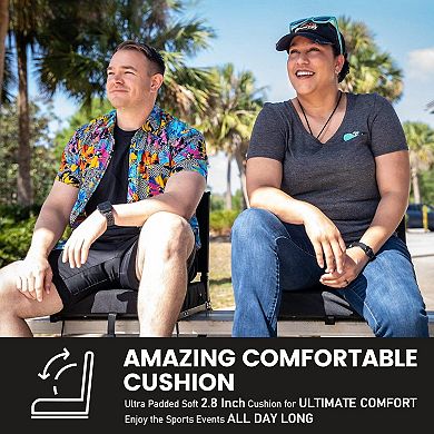 Stadium Bleacher Seat with Back Support and Cushion