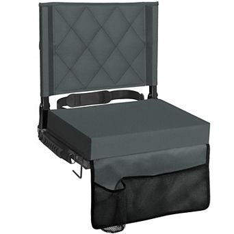 Stadium Bleacher Seat with Back Support and Cushion
