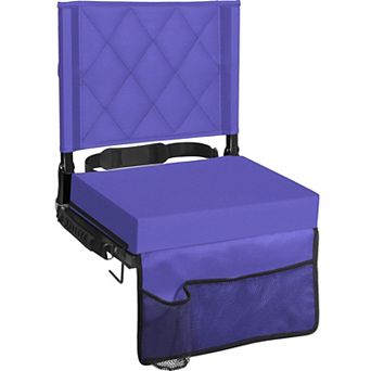 Stadium Bleacher Seat with Back Support and Cushion