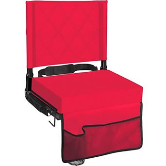 Stadium Bleacher Seat with Back Support and Cushion
