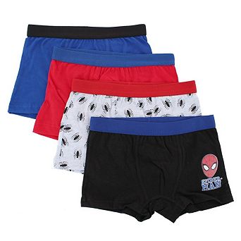 Textiel Trade Boy's Spiderman Boxer Briefs (4 Pack)