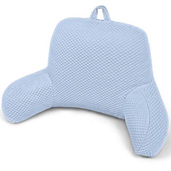 Silk Reading Pillow with Arms for Bed Couch Support