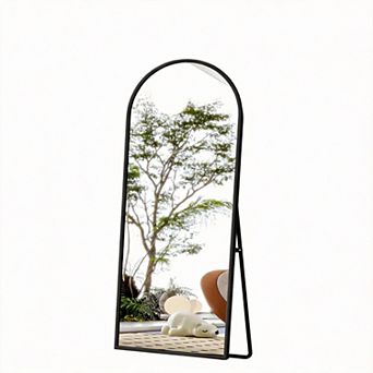 Arched Full Length Mirror Floor Standing with Stand for Bedroom 58"L x 18"W